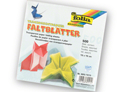 Origami Faltblätter, 15 x 15 cm, transparent...