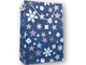 Geschenktüte Weihnachten, Sterne und Schneeflocken, 195 x 280 mm, dunkelblau