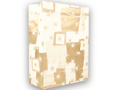 Geschenktüte Weihnachten, Sterne , 156 x 220 mm, beige