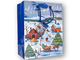 Geschenktüte Weihnachten, Winterlandschaft, 177 x 228 mm, blau