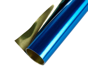 Aluminium Bastelfolie 50x78 cm, blau-gold