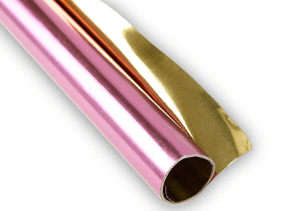 Aluminium Bastelfolie 50x78 cm, rosa-gold