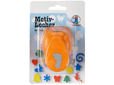 Motivlocher Fuß, orange