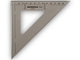 Rumold Dreiecklineal 4220, 14cm, grau-transparent