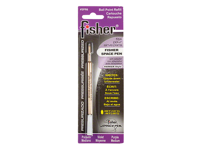 Fisher Space Pen SPR6, Gasdruck-Kugelschreibermine, inkl. Adapter, mittel, violett