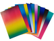 Regenbogen-Tonpapier, ca. 24x34 cm, P/10 Blatt, farbig sortiert
