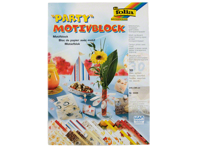 Motivblock Party 24x34 cm, 30 Blatt