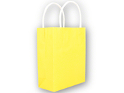 Neutrale Geschenktüte, 150 x120x55 mm, gelb