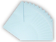 Briefumschlag 12x18cm, gummiert, eisblau