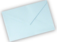 Briefumschlag 12x18cm, gummiert, eisblau