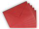 Briefumschlag 12x18cm, gummiert, dunkelrot