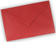 Briefumschlag 12x18cm, gummiert, dunkelrot