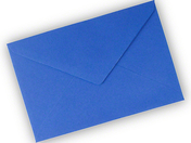 Briefumschlag 12x18cm, gummiert, ultramarin