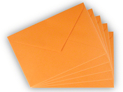 Briefumschlag 12x18cm, gummiert, orange