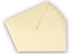 Briefumschlag 12x18cm, gummiert, beige