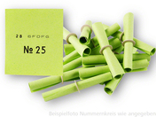 Röllchenlose grün,Nummernsatz von  41 - 50