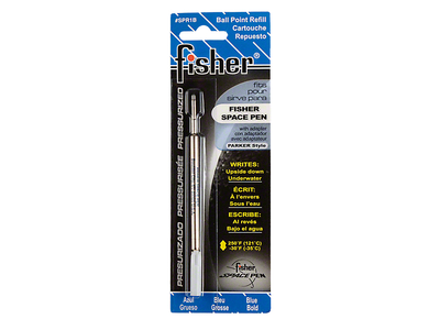 Fisher Space Pen SPR1B, Gasdruck-Kugelschreibermine, inkl. Adapter, breit, blau