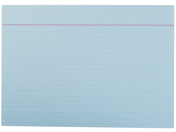 Rheita Karteikarten DIN A5, P/100 Stück, liniert, blau