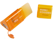 KUM Correc-Tri Behälterspitzer mit Radierer, orange