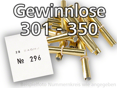 Röllchenlose gold-glänzend, 301-350