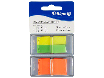 Tapeflex-Pagemarker, Transparent-Neon-Mix gelb, grün, orange