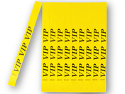 TYSTAR-Eintrittskontrollbänder, Design VIP, gelb, P/100
