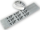 TYSTAR-Eintrittskontrollbänder, silber, mit Druck VIP, P/10