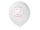 Hochzeitsluftballons Ø ca. 31 cm, 12", opak, rot/ weiss sortiert, mit Druck "Just Married", P/100