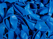 Luftballons, Ø 7" / ca. 18 cm, Umfang 55/60 cm, blau, P/100