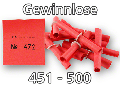 maru-Röllchenlose mit Pappringverschluß, rot, Nummernsatz 451-500