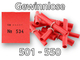 maru-Röllchenlose mit Pappringverschluß, rot, Nummernsatz 501-550