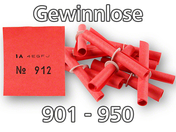 maru-Röllchenlose mit Pappringverschluß, rot, Nummernsatz 901-950