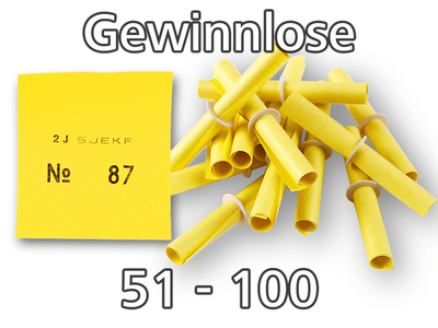 Röllchenlose gelb, 51 - 100