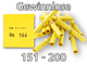 Röllchenlose gelb, 151 - 200