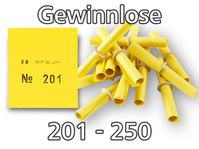 Röllchenlose gelb, 201 - 250