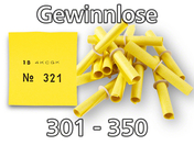 Röllchenlose gelb, 301 - 350