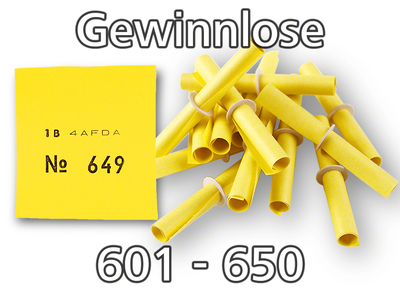 Röllchenlose gelb, 601 - 650