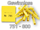 Röllchenlose gelb, 751 - 800