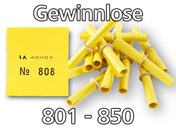 Röllchenlose gelb, 801 - 850