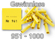 Röllchenlose gelb, 951 - 1000