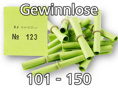 Röllchenlose grün, 101 - 150