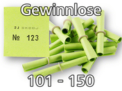 Röllchenlose grün, 101 - 150