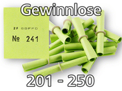 Röllchenlose grün, 201 - 250