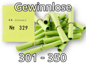 Röllchenlose grün, 301 - 350