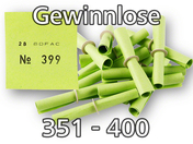 Röllchenlose grün, 351 - 400