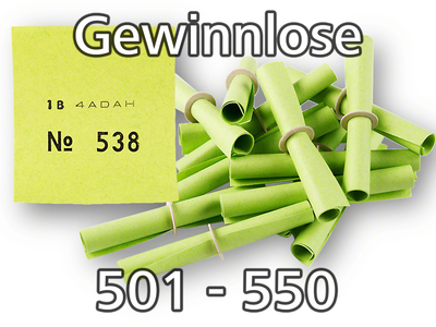Röllchenlose grün, 501 - 550