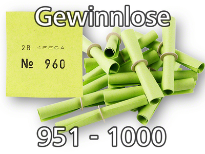 Röllchenlose grün, 951 - 1000