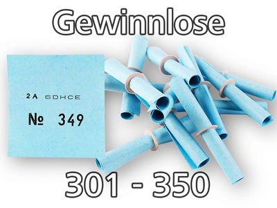 Röllchenlose blau, 301 - 350