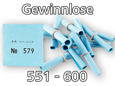 Röllchenlose blau, 551 - 600