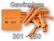 Röllchenlose orange, 301 - 350